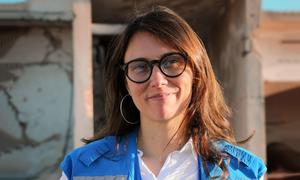 Céline Schmitt, Head of External Engagement, Communications and Spokesperson for UNHCR in Syria.