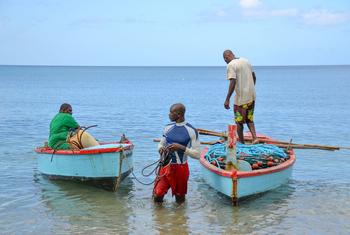 Fishermen in Grenada. 