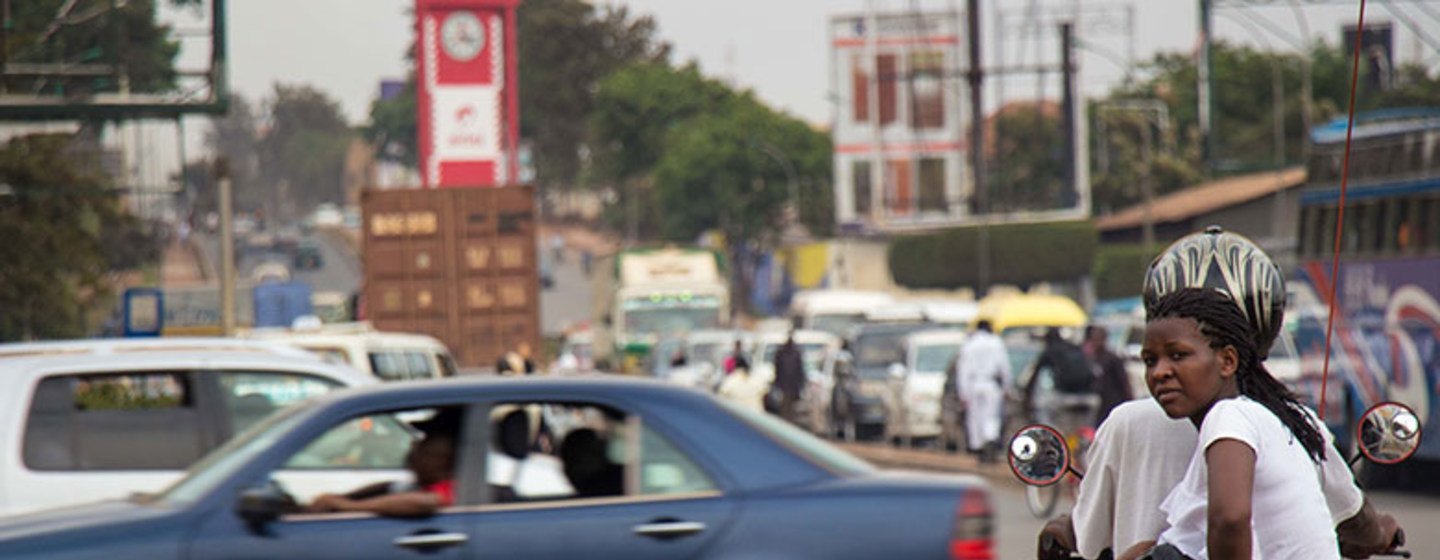 Rue de Kampala en Ouganda