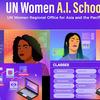 एआई स्कूल,यूएन वीमेन की एक अग्रणी शिक्षण पहल है, जिसका उद्देश्य लैंगिक समानता के समर्थकों को सामाजिक बदलाव, पैरोकारी और संगठनात्मक परिवर्तन के लिए कृत्रिम बुद्धिमत्ता (AI) का प्रभावी उपयोग करने की क्षमता प्रदान करना है.