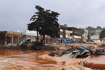 طوفانی سیلاب نے لیبیا کے شمال مشرقی علاقے کو زیادہ متاثر کیا ہے۔