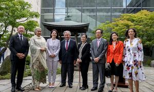 Peace Bell ceremony held at UN headquarters in observance of International Day of Peace 2025.