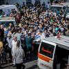 加沙的希法医院。 世卫组织警告称，加沙地带的医院正处于崩溃边缘。