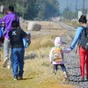 Niños migrantes en México.