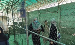 افغان پناہ گزینوں کا خاندان سرحدی راستہ عبور کر کے افغانستان جا رہا ہے۔ 