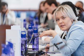 Галина модерировала молодежную сессию на недавней Московской конференции по нераспространению.