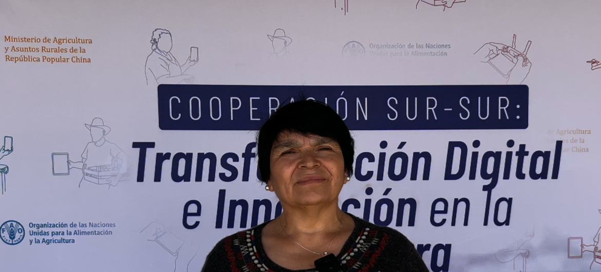 Ana Maria Rabanal tras participar de una de las capacitaciones del proyecto. 