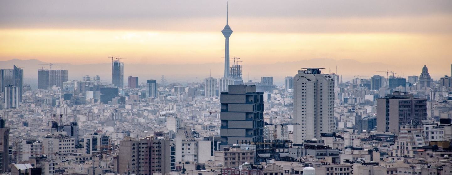 Une vue de Téhéran, la capitale de l'Iran.