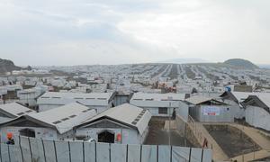 A displacement camp in Goma, capital of the North Kivu region, which is now sheltering hundreds of thousands of people fleeing violence.