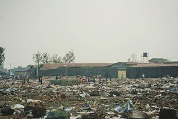 A camp for displaced people in Goma remains empty following attacks by M23 rebels on the city.