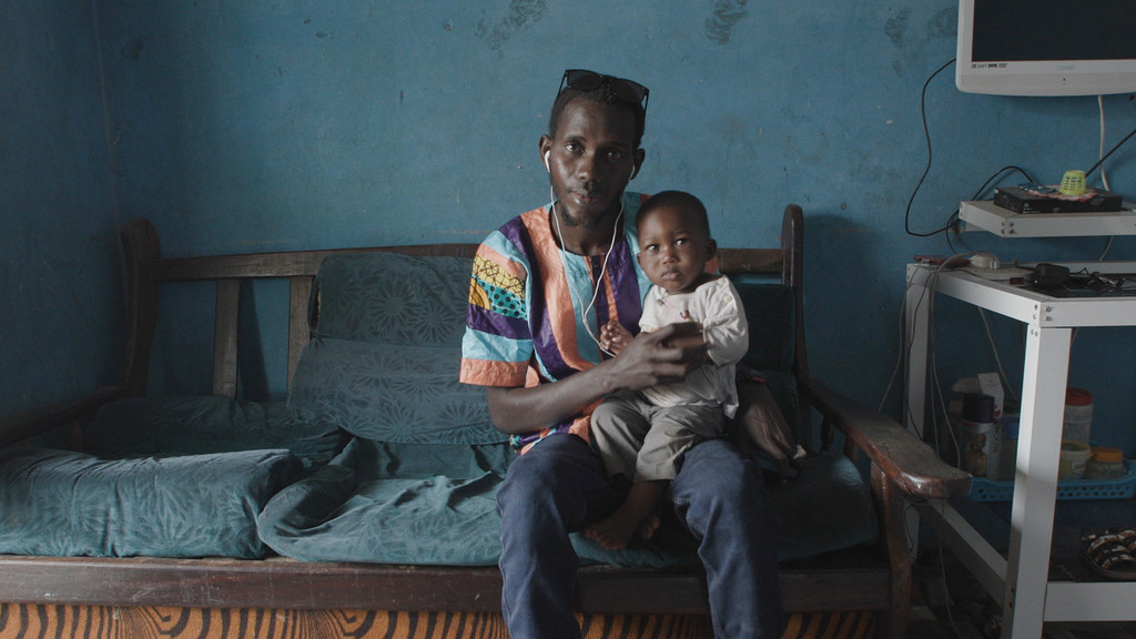 Amadou Jobe found work in the Gambian capital Banjul, after a failed attempt to reach Europe by boat.