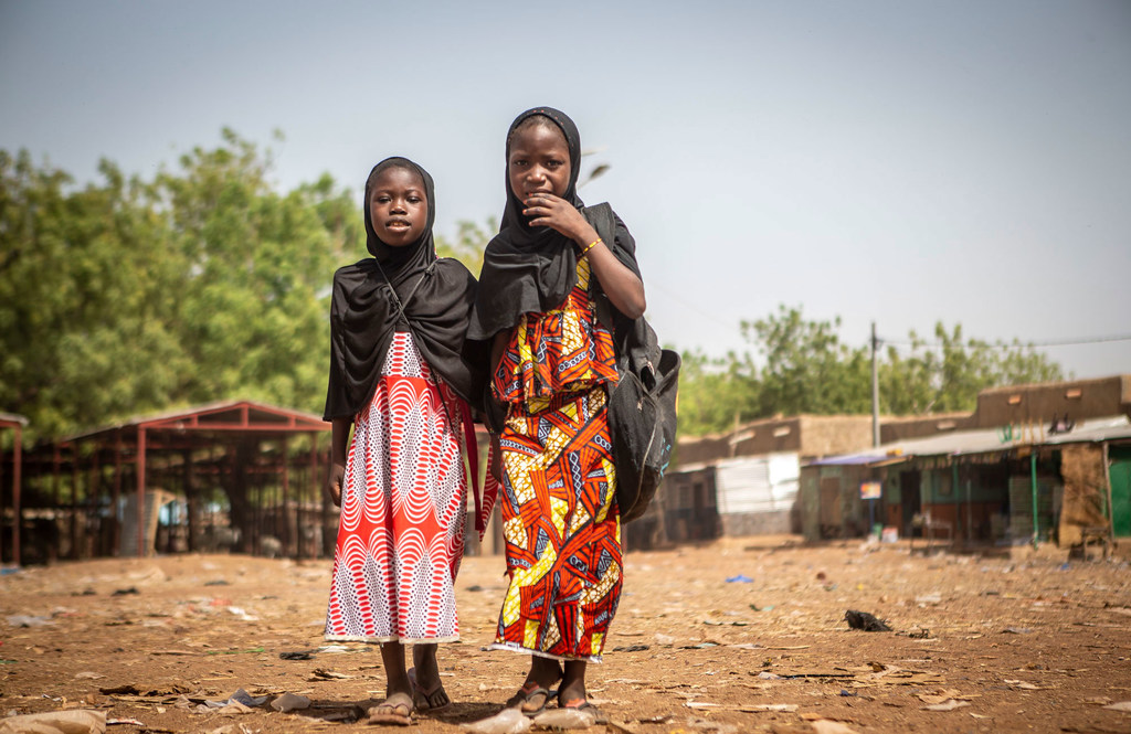 Des enfants du village de Sofara, dans la région de Mopti, dans le centre du Mali.