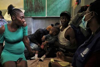 Des personnes déplacées par la violence des gangs à Port-au-Prince, en Haïti (photo d'archives).