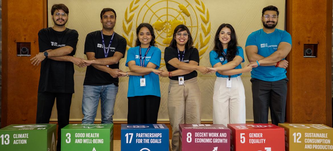 UN Volunteers in India. They are a part of 10 adept young professionals supporting UNICEF's YuWaah programme - Generation Unlimited aimed at connecting young people with socio-economic opportunities. 