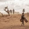الناس يبحثون عن المياه في جنوب مدغشقر الذي ضربه الجفاف.