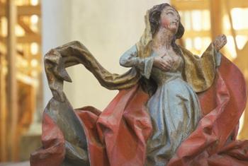 Один из экспонатов музея похищенных культурных ценностей ЮНЕСКО – статуэтка из Эстонии.