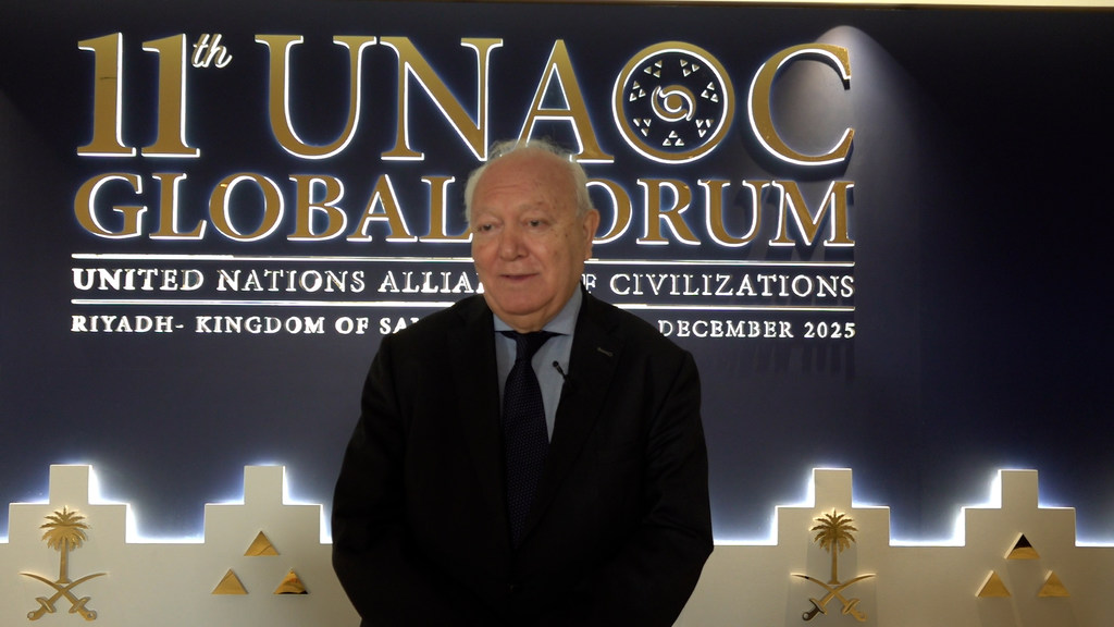 Miguel Ángel Moratinos, High Representative for the United Nations Alliance of Civilizations (UNAOC), during an interview with the UN Media Team in Riyadh-Saudi Arabia Miguel Ángel Moratinos, High Representative for the United Nations Alliance of Civilizations (UNAOC), during an interview with the UN Media Team in Riyadh-Saudi Arabia