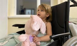 When a missile struck her home in Ukraine, two-year-old Lisa lost the use of her legs. Now she is on the road to recovery, thanks to her parents.