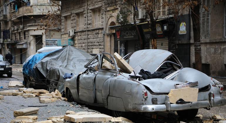 На фото: последствия землетрясения в сирийском Алеппо.  