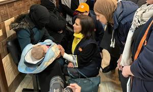 Laila Baker UNFPA Arab States Regional Director, visits Aleppo, Syria following the catastrophic earthquake
