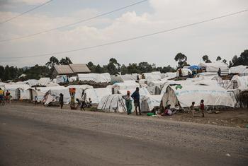 Un camp de personnes déplacées à Sake, au Nord-Kivu, dans l'est de la République démocratique du Congo.