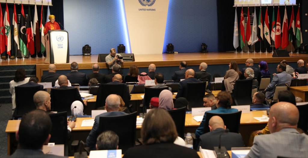 نائبة الأمين العام للأمم المتحدة تلقي كلمة أمام المنتدى العربي للتنمية المستدامة الذي تنظمه لجنة الإسكوا في بيروت