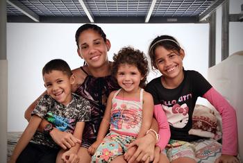Dorelis Suarez, 28, and her three children, Yorkelis, 11, Bonilla, 5, and Lorens 3, left Anzuategui in Venezuela to look for a better life in Brazil.