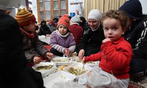 WFP is providing meals to families in Aleppo affected by the recent earthquake  in Syria.