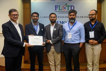 भारत की राजधानी दिल्ली में, UNIDO की निम्न-कार्बन प्रौद्योगिकी नवाचार प्रतियोगिता 2023 के विजेता.
