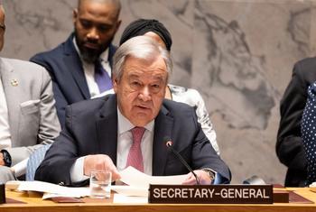 El Secretario General de las Naciones Unidas, António Guterres, interviene en el Consejo de Seguridad de la ONU tras los ataques de Irán contra Israel.