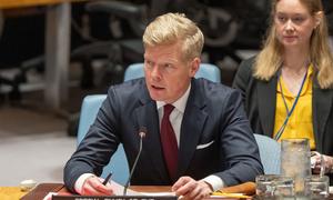 Hans Grundberg, Special Envoy of the Secretary-General for Yemen, briefs the Security Council meeting on the situation in the country.