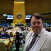 Nick Herd in the UN General Assembly Hall.