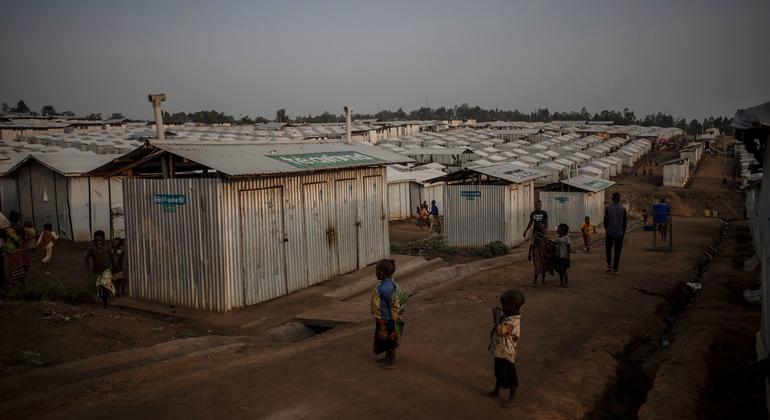 Kigonze camp in Bunia in the DRC's Ituri province is sheltering 14,000 internally displaced people. More than 6.3 million people are internally displaced across the country.
