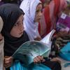 Девочки Афганистана в школе, работу которой поддерживает ЮНИСЕФ. 