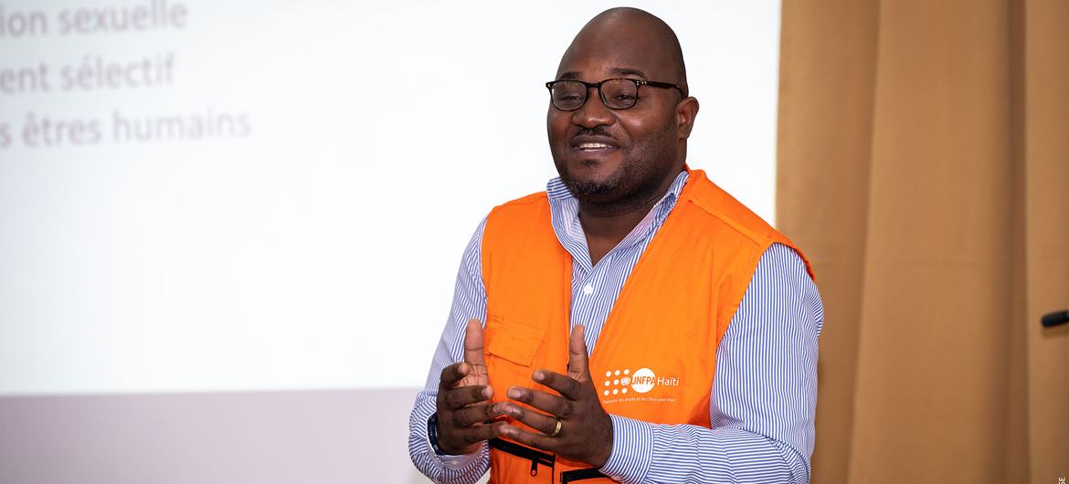 Christian Vovi, UNFPA Humanitarian Coordinator in Haiti. Christian Vovi, UNFPA Humanitarian Coordinator in Haiti.