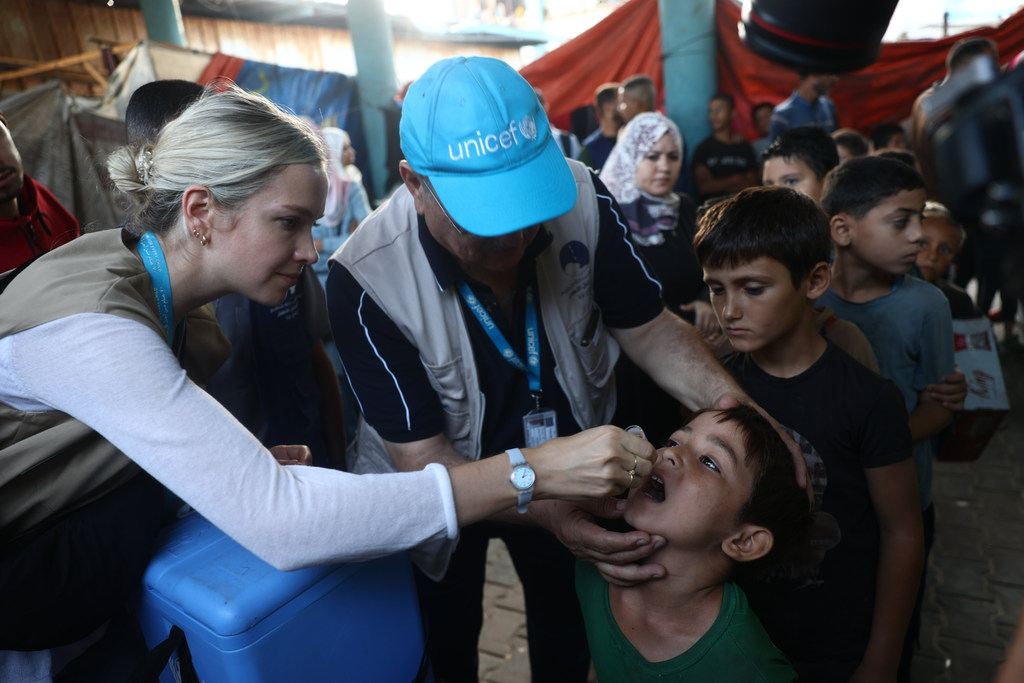 L'UNICEF est sur le terrain pour la deuxième phase de la campagne de vaccination d'urgence contre la polio.