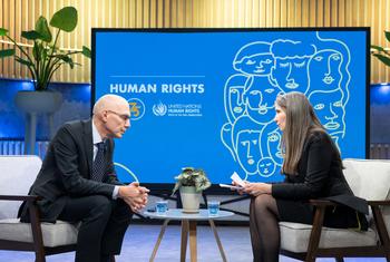Volker Türk, Haut Commissaire des Nations Unies aux droits de l'homme, dans une interview accordée à ONU Info.