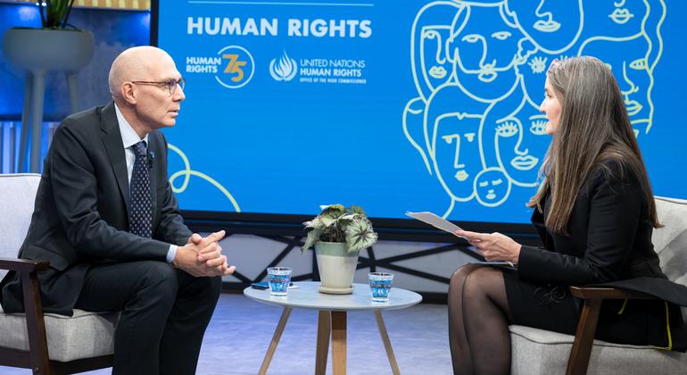 यूएन मानवाधिकार उच्चायुक्त वोल्कर टर्क की, यूएन न्यूज़ के साथ, वैश्विक मानवाधिकार मुद्दों पर ख़ास बातचीत (14 दिसम्बर 2023).
