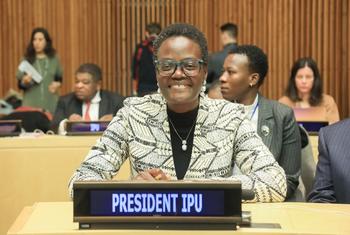 Tulia Akson, Présidente de l'Union interparlementaire (UIP).