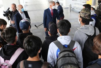 无人陪伴的孤身移民儿童。