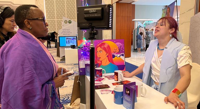 UN News’s Assumpta Masoi interviews Olfa Dabbabi, a young woman from Tunisia who founded the company OLFUS, which uses digital art to convey various messages, including encouraging people facing challenges.