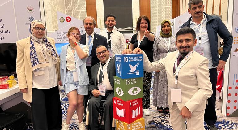 A group people with disabilities who are participating in WEIF 2024.