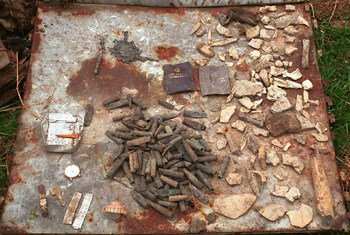Items recovered in a warehouse in the former Yugoslavia where men and boys were held, were used as evidence in trials at the ICTY.
