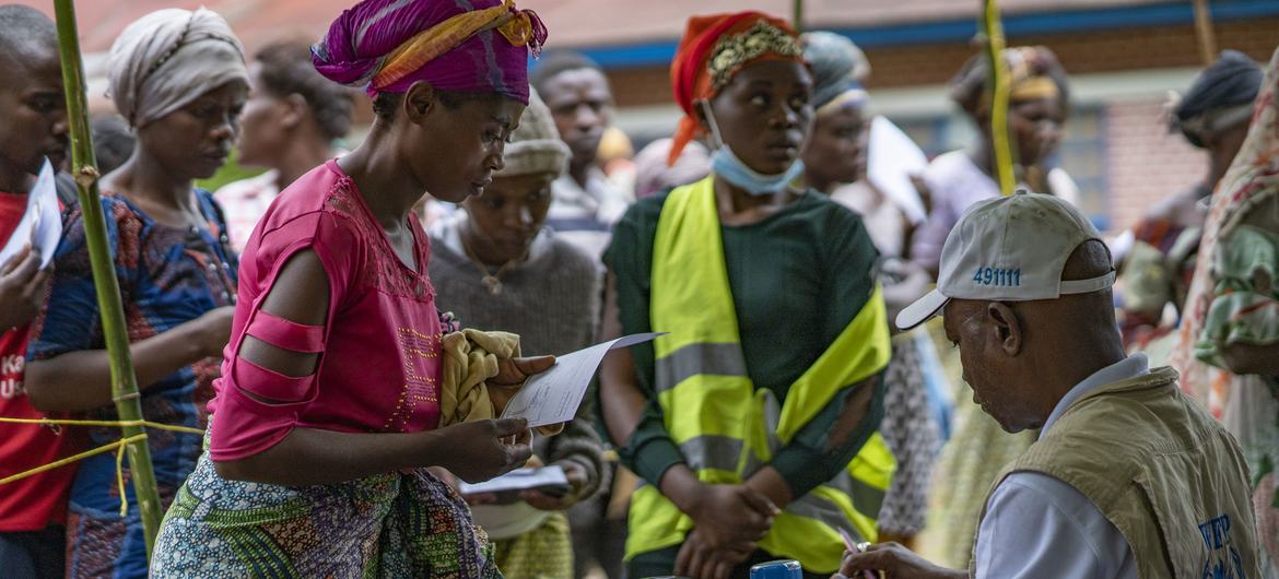 O PMA fornece transferências em dinheiro na República Democrática do Congo.