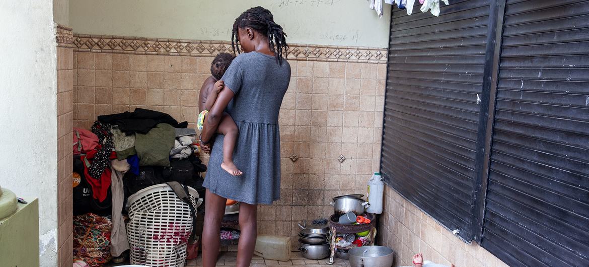 A woman says she was raped while fleeing from gang violence with her six children and while she was four months pregnant. A woman says she was raped while fleeing from gang violence with her six children and while she was four months pregnant.
