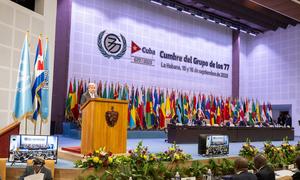 O secretário-geral, António Guterres,  discursa na Cúpula do G77 em Havana, Cuba