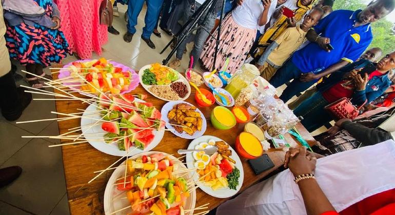 Chakula chenye lishe bora ambacho kimeandaliwa katika mafunzo yanayotolewa na FAO Tanzania, sehemu ya programu inayolenga kuzalisha chakula chenye virutubisho muhimu na maandalizi ya mlo bora. 