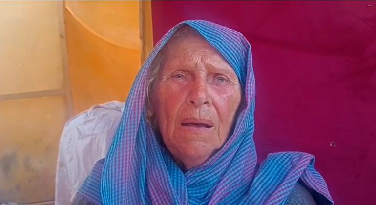 خضرة القاضي من مخيم جباليا - شمال غزة، عاصرت أحداثا كثيرة منذ النكبة عام 1948، ولكنها لم تر شيئا مماثلا لما حدث يوم السبت (13 يوليو/تموز).