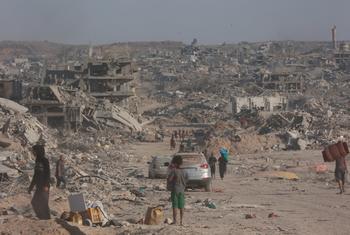 Gaza-ville en ruines. Gaza-ville en ruines.