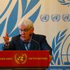 Coordenador de Ajuda de Emergência da ONU, Martin Griffiths, informa a mídia em Genebra